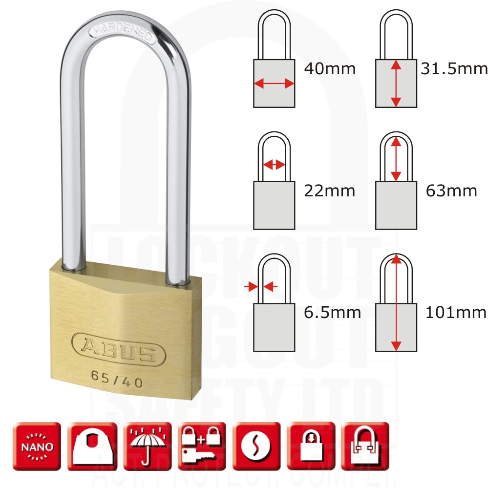 65/40HB63 Series Brass Padlock 65/40HB63 Series Brass Padlock